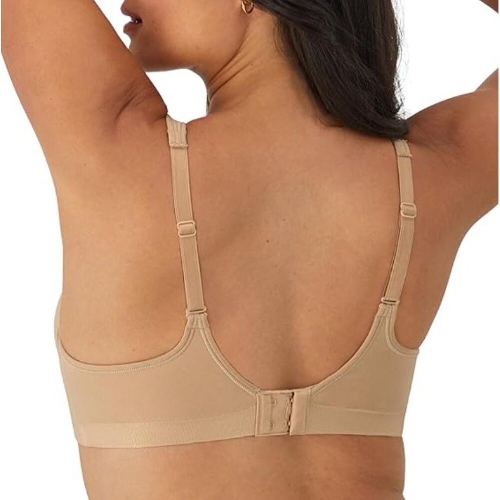 BALI Comfort Revolution Nude Full-Coverage Wirefree, Seamless Bra Size 34D, NWT - Picture 3 of 10